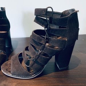 Reaction by Kenneth Cole Black Bootie.  Size 6.  Strappy Style